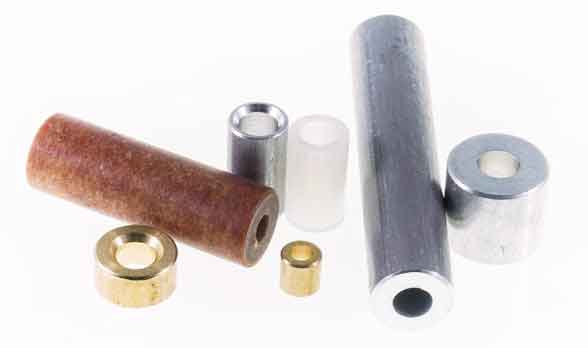 Electronic Hardware Spacers - Clear Hole, Swage & More